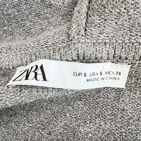 NEW Zara Bomber Style Hooded Cardigan, Size S - Picture 15 of 16